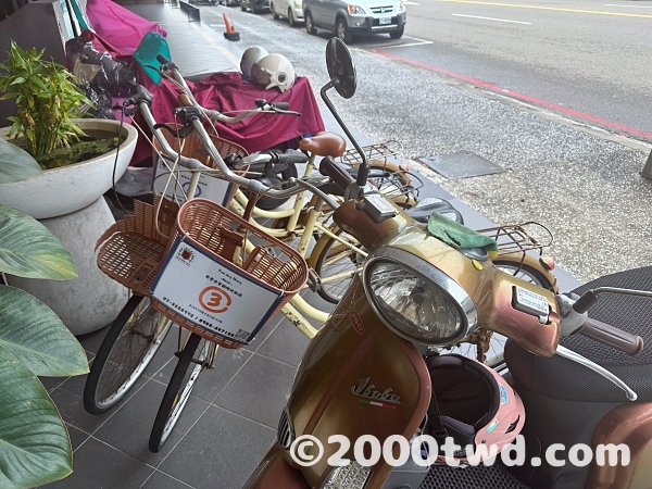 無料のレンタル自転車あり